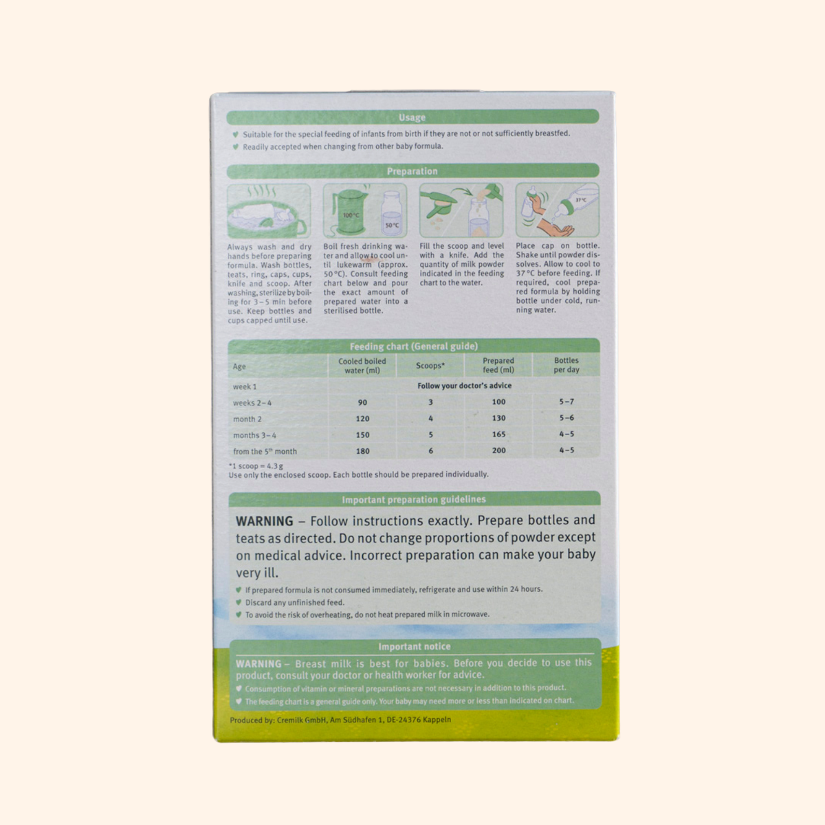 Holle Goat Global Stage 1 Lactose-Only: From Birth (400 grams)