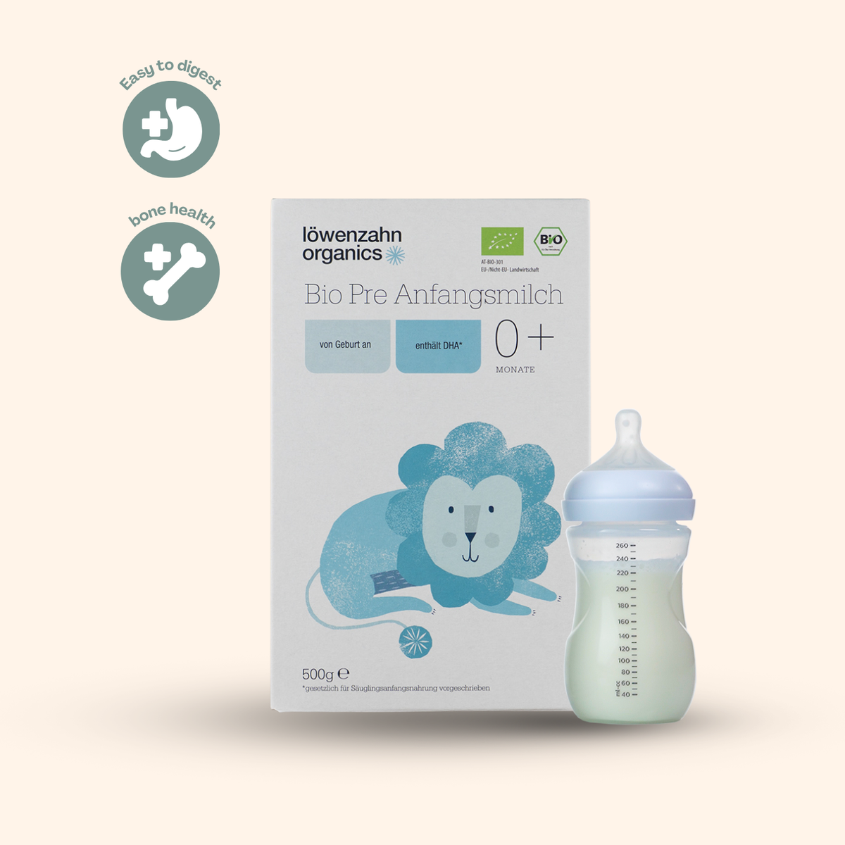 Löwenzahn Stage 1 Organic Infant Formula (500g)