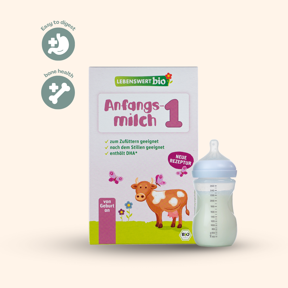 Lebenswert Formula Stage 1 Organic Baby Milk (500g)