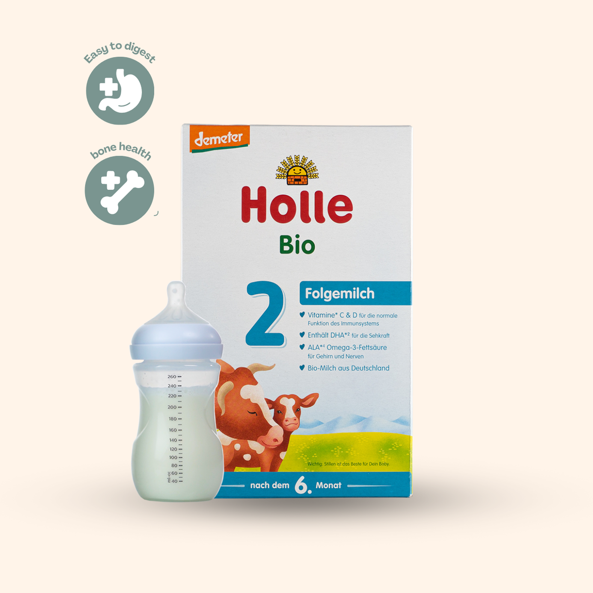 Holle Stage 2 Organic Baby Formula Milk (600g)