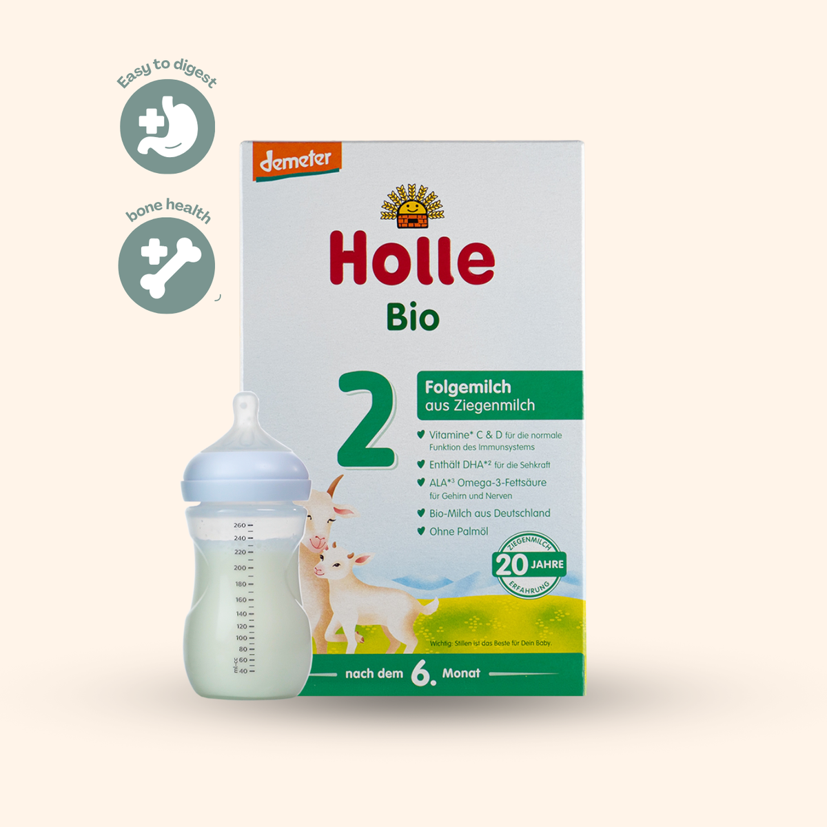 Holle Goat Stage 2 Organic Infant Formula Milk (400g)