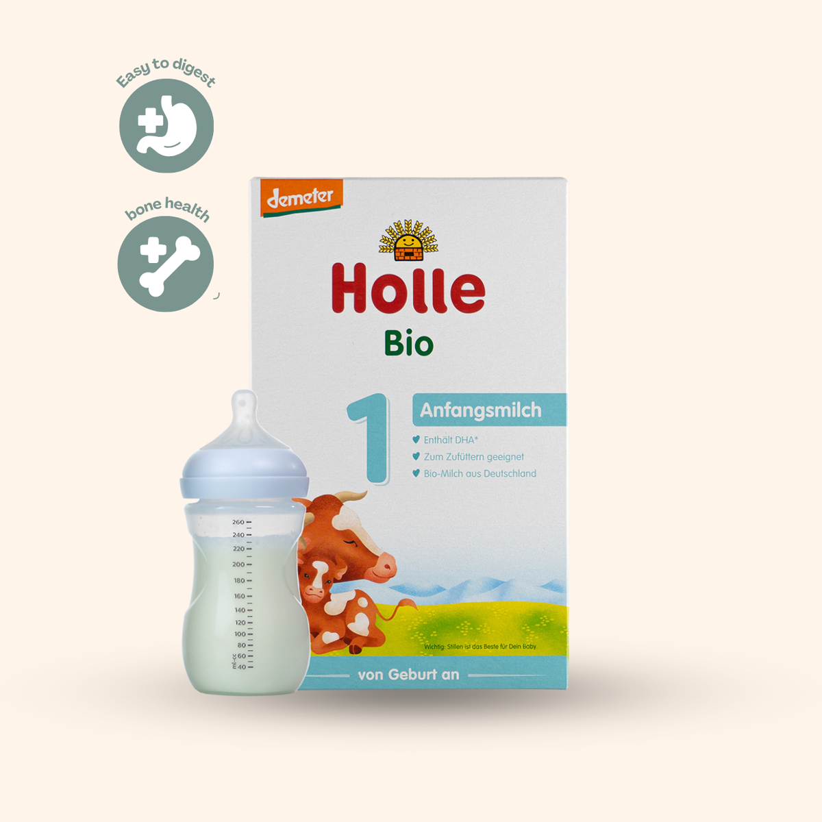 Holle Stage 1 Organic Baby Formula (400g)