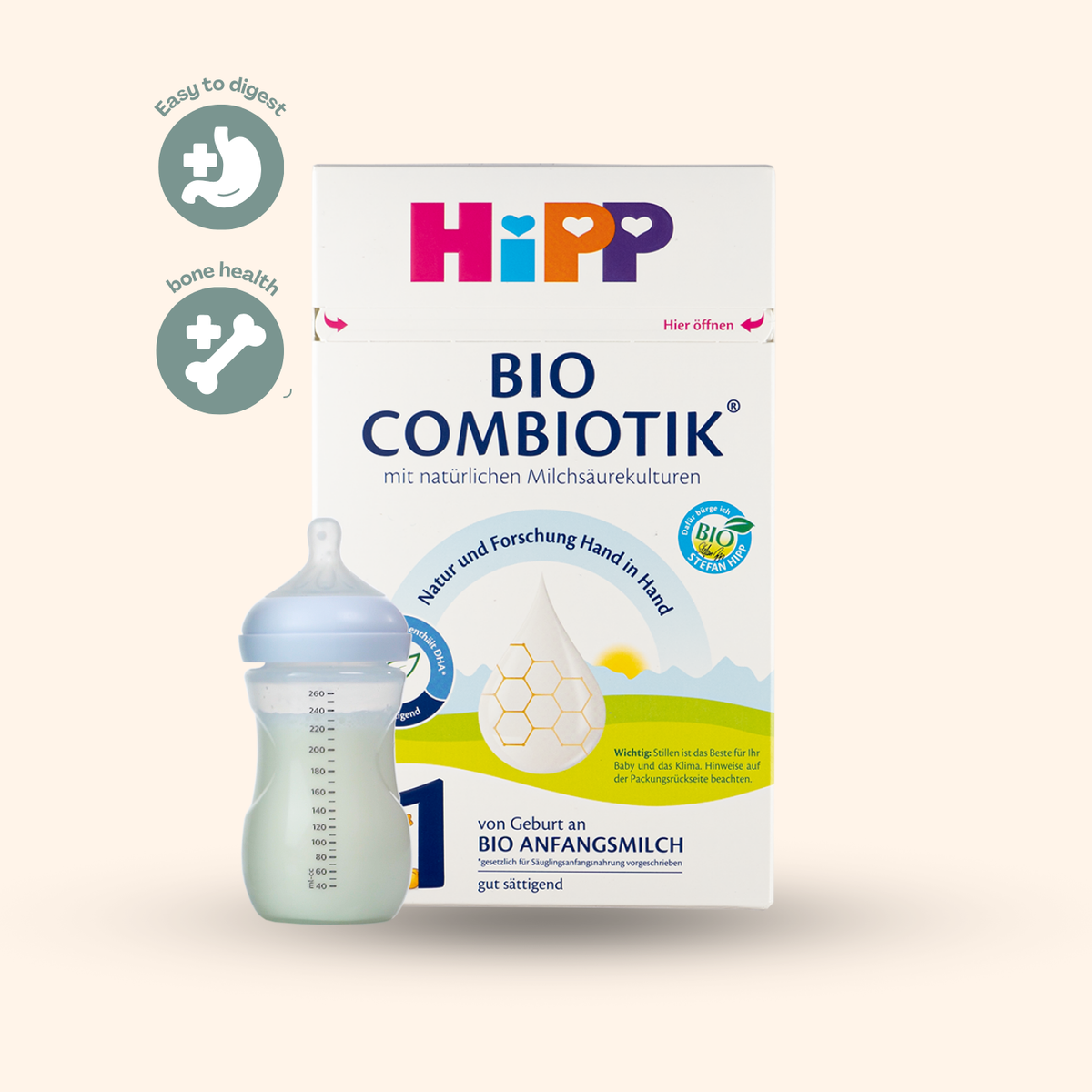 HiPP German Stage 1 Baby Formula Bio Combiotik (600g)