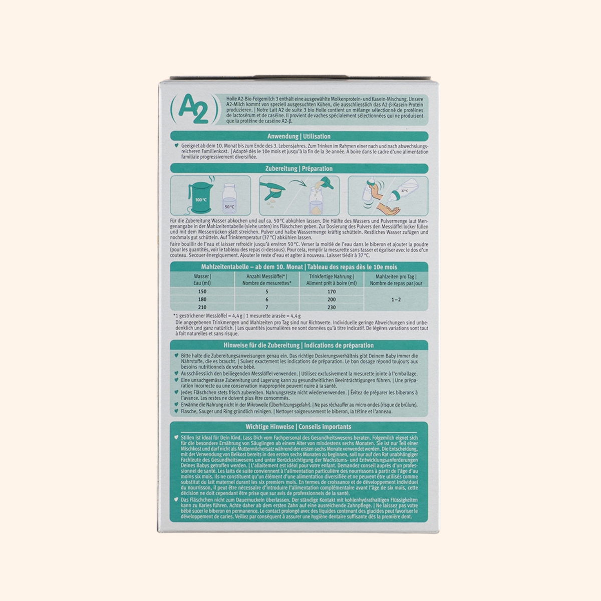 Holle A2 Stage 3 Organic Baby Formula (400g)