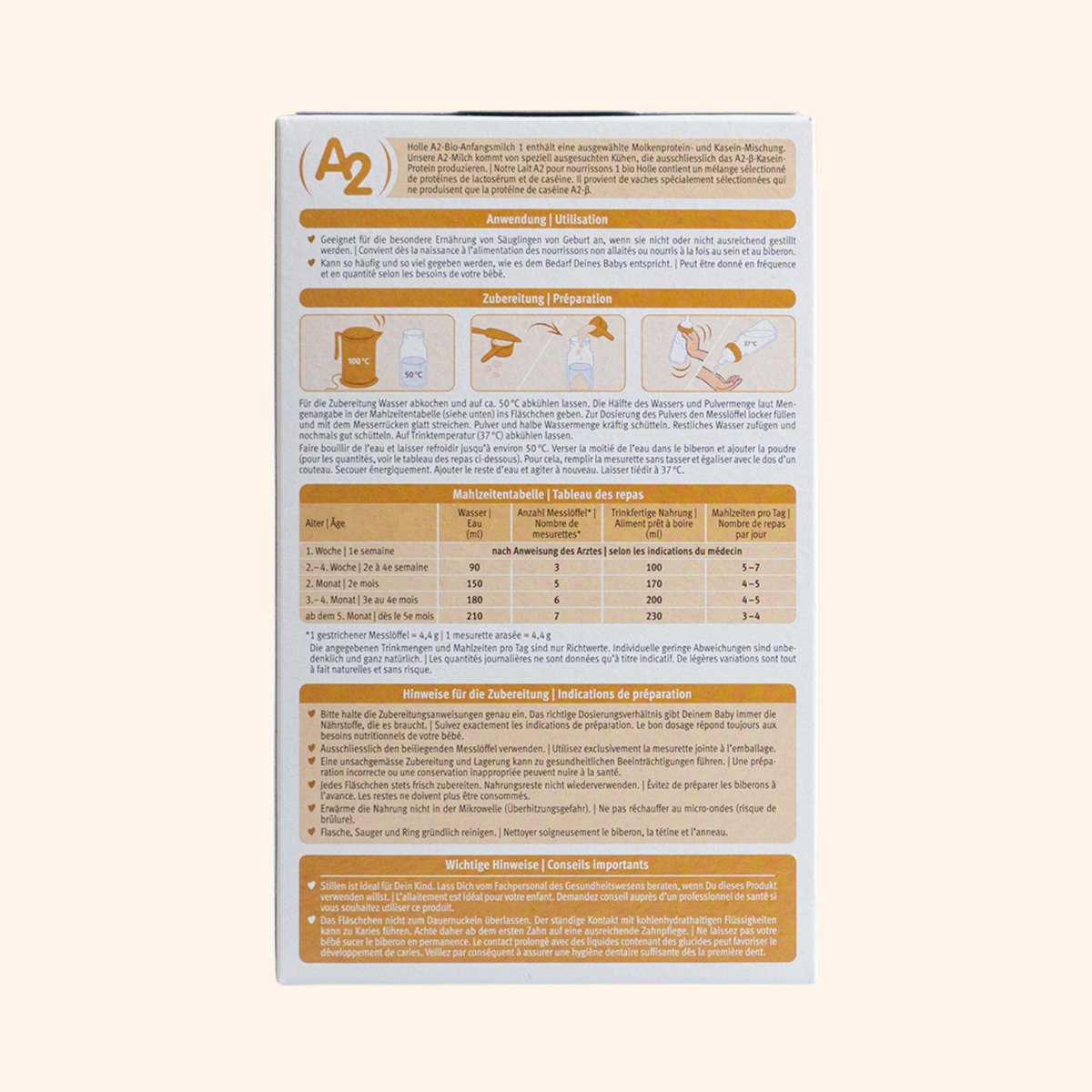 Holle A2 Stage 1 Organic Baby Formula (400g)